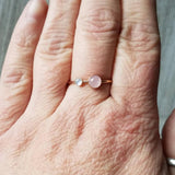Rose Quartz Moonstone Ring