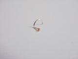 Nose Screw Rose Gold and Sterling Silver