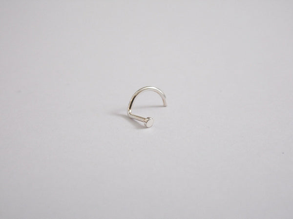 Tiny Nose Screw Sterling Silver
