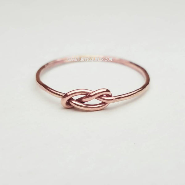 Infinity Ring Rose Gold Filled Stacking Ring Infinity Knot Ring