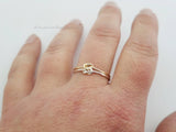 Chunky Double Knot Ring Sterling Silver Gold Filled