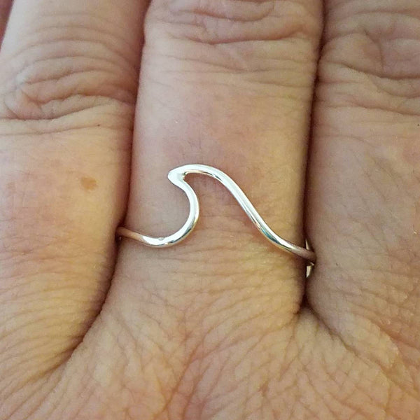 Wave Ring Sterling Silver Swirl Ring