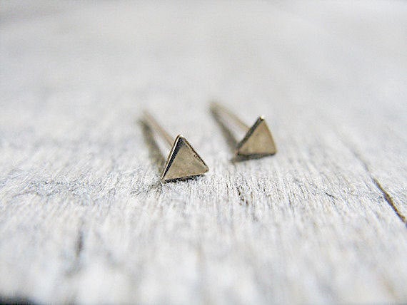 Triangle Stud Earrings in 14k Gold Fill