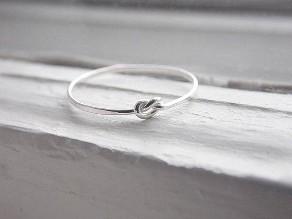 Thin Knot Ring Sterling Silver