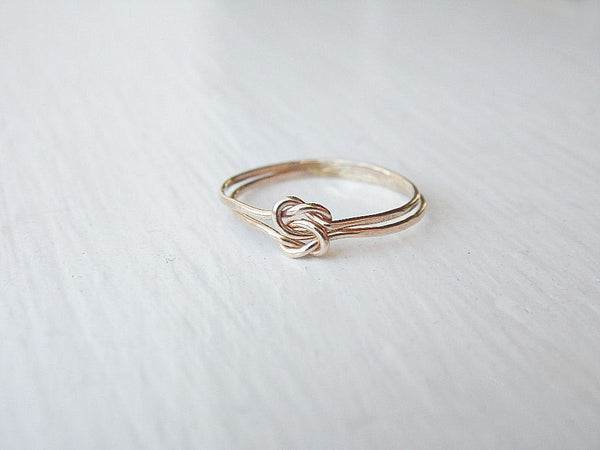 Double Love Knot Ring 14k Gold Fill
