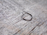 Catchless Hoop Sterling Silver