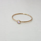 Gold Rainbow Moonstone Ring