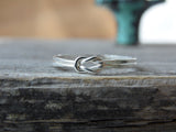 Double Knot Ring Sterling Silver Nautical Knot Ring