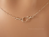 Sterling Silver Double Circle Necklace