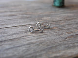 Skeleton Key Earrings Sterling Silver