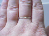 Sterling Silver Rose Yellow Gold Fill Twist Ring Tri Color