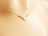 Triangle Necklace Gold or Silver