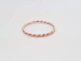 Twist Ring 14k Rose Gold Filled