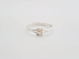 Chunky Double Love Knot Ring Sterling Silver