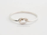 Knot Love Cute Ring New .925 Sterling Silver Band Sizes 1-16