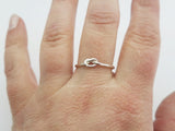 Knot Love Cute Ring New .925 Sterling Silver Band Sizes 1-16