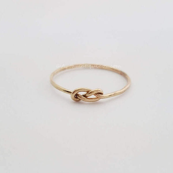 Infinity Knot Ring 14k Gold Filled