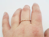 Twist Ring 14k Rose Gold Filled