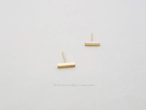 Gold Bar Earrings 14k Gold Filled