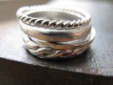 Stacking Rings in Sterling Silver