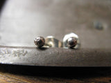 Sterling silver bud stud earrings