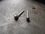 Sterling silver bud stud earrings