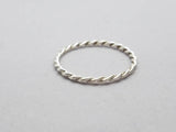 Sterling silver twist ring