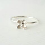 Lilac Blossom Flower Ring in Sterling Silver