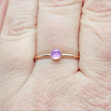 Rose Gold Sapphire Ring