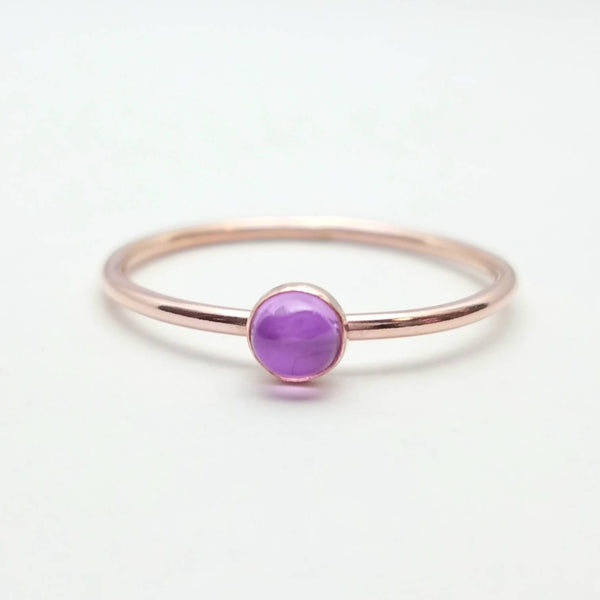 Rose Gold Sapphire Ring