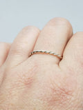 Sterling silver twist ring