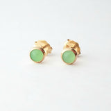 Chrysoprase Stud Earrings