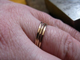 Three 14k Gold Fill Thinny Stacker Rings