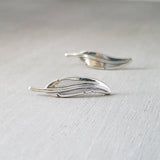 Feather Earrings in Sterling Silver