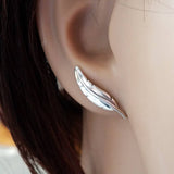 Feather Earrings in Sterling Silver