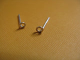 Teeny tiny hoop stud earrings