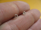 Teeny tiny hoop stud earrings