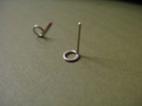 Tiny hoop stud earrings