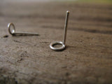 Tiny hoop stud earrings