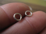 Tiny hoop stud earrings