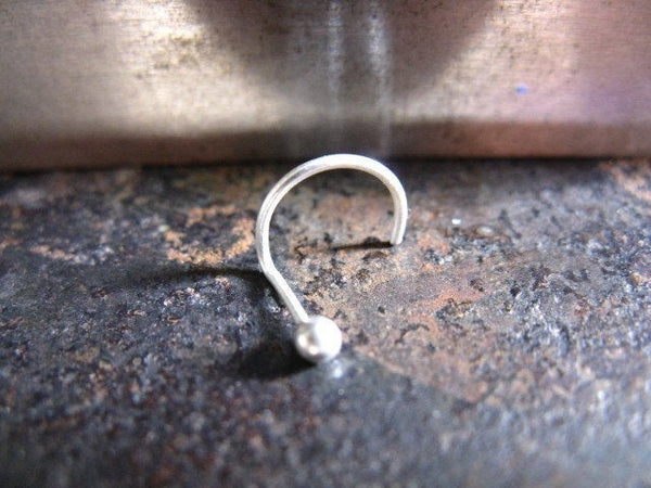 Sterling silver nose stud