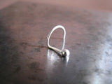 Sterling silver nose stud