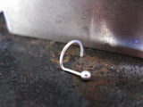 Sterling silver nose stud