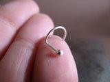 Sterling silver nose stud