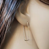 Rectangle Hoop Earrings