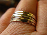 Sterling Silver Stacking Rings Set of 5