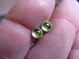 Peridot stud earrings