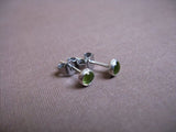 Peridot stud earrings