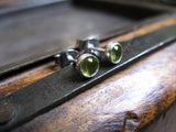 Peridot stud earrings