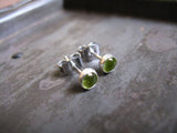 Peridot stud earrings